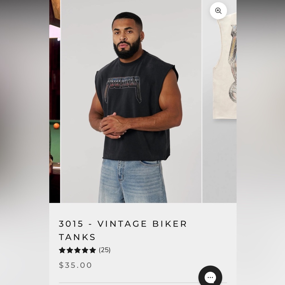 Young La Vintage Biker Tanks